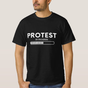 Protesta En Camisa De Camiseta En Curso - Barra De