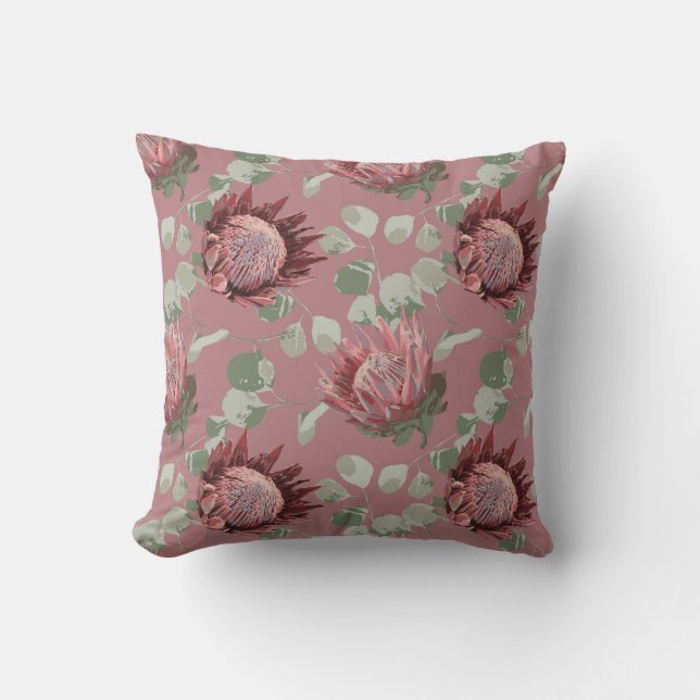 Protesta verde y rosa sobre la almohada de acento  (Anverso)