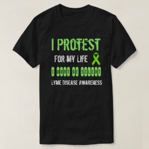Protesto por mi camiseta de concienciación sobre l