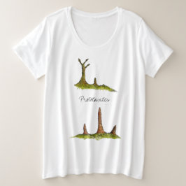 Prototaxites Fungi / Lichen Plus Tamaño T-Shirt
