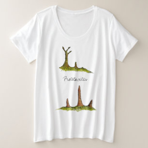 Prototaxites Fungi / Lichen Plus Tamaño T-Shirt