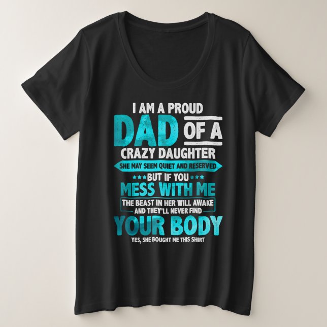 Proud Dad of a Crazy Daughter Father's Day (Anverso del diseño)