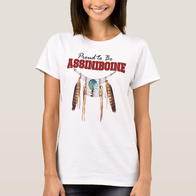 Proud to be Assiniboine Relaxed Fit Jersey T-Shirt (Anverso)