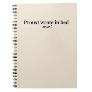 Proust escribió en cuaderno de cama – Cuaderno lit