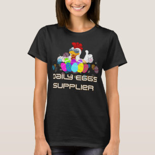 Proveedor Diario de Huevos Camiseta Divertida para