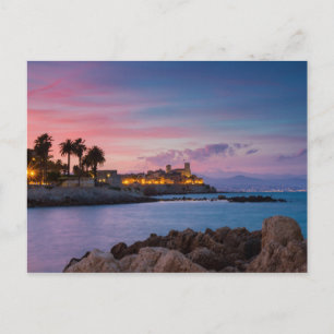 Provenza - postal del castillo de Antibes