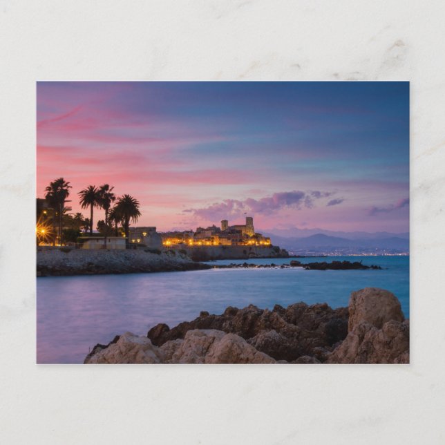 Provenza - postal del castillo de Antibes (Anverso)