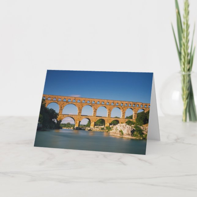Provenza - Tarjeta de felicitación Pont du Gard (Anverso)