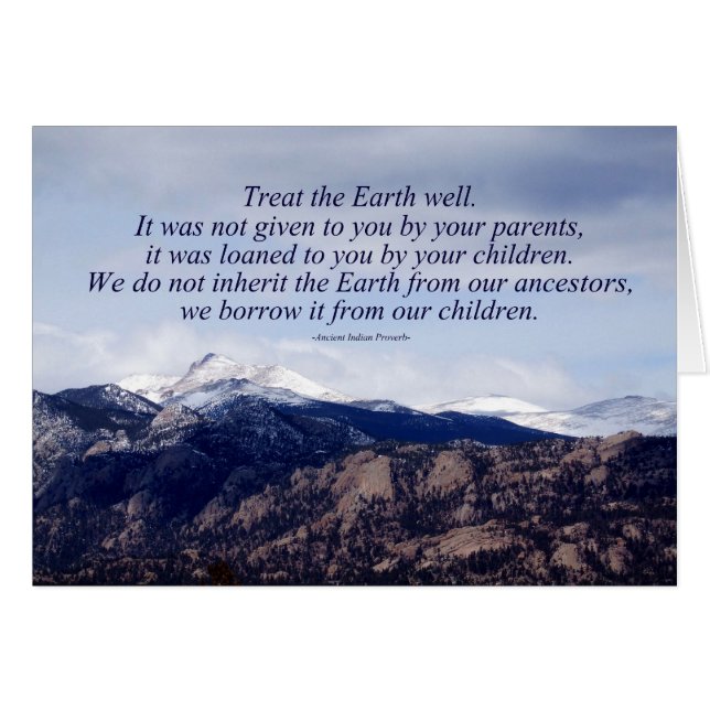 Proverbio indio (Anverso (Horizontal))