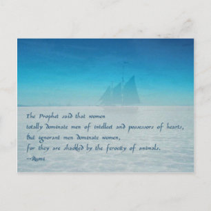 Proverbio sobre amor y relación - postal Rumi