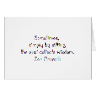 Proverbio-Yoga/meditación del zen