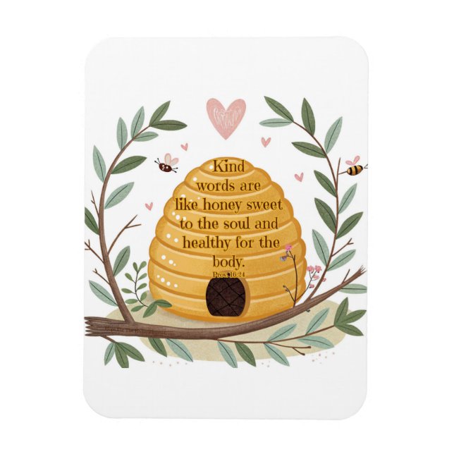 Proverbios 16:24 imán flexible (Vertical)