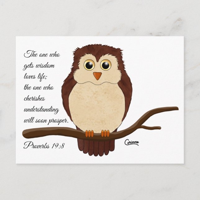 Proverbios 19:8 - Postal (Anverso)