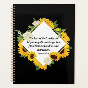 Proverbios 1:7 Planificador de calendario bibliogr