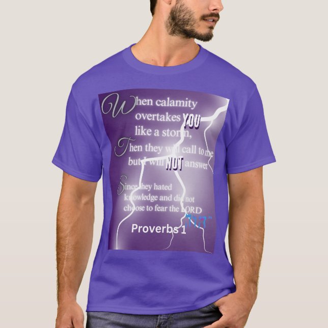 proverbios 1 camiseta (Anverso)