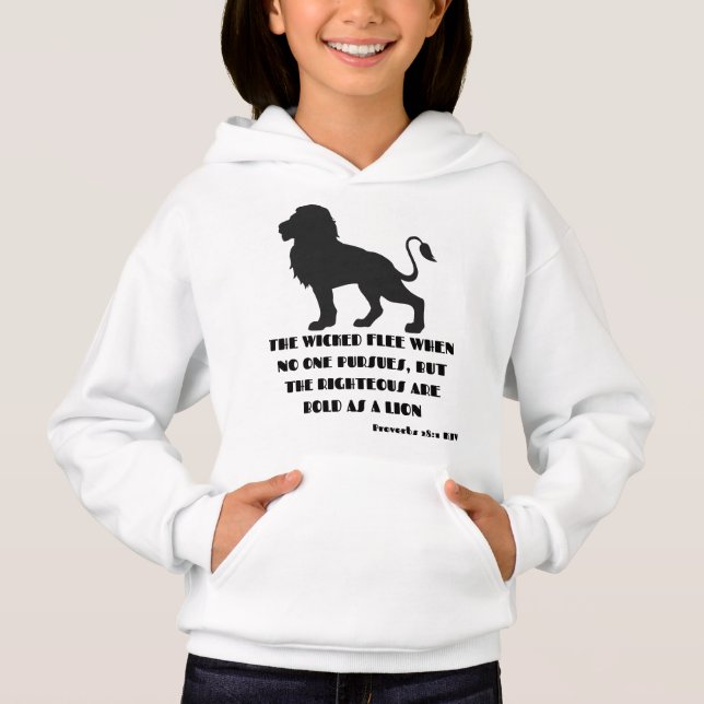 Proverbios 28:1 Biblia contra cita Chica KJV (Anverso)