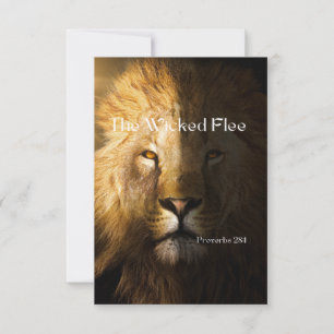 Proverbios 28:1 Cita Biblia Tarjeta de felicitació