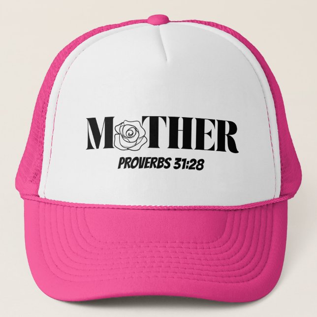 Proverbios 31:28 Gorra femenina "madre" - Basada e (Anverso)