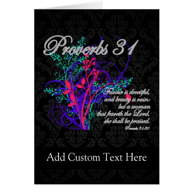 Proverbios 31 mujeres del cristiano de la biblia (Frente)