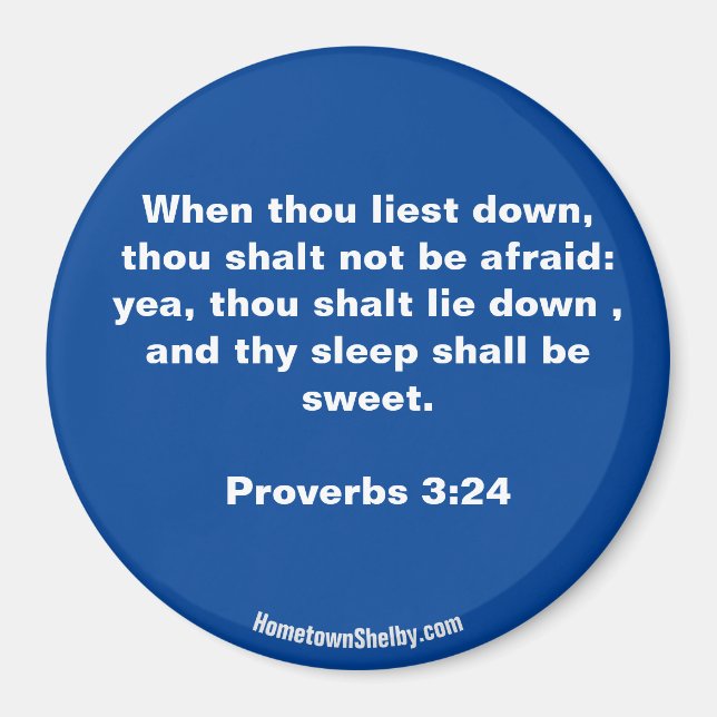 Proverbios 3:24 Biblia Imán verso (Frente)