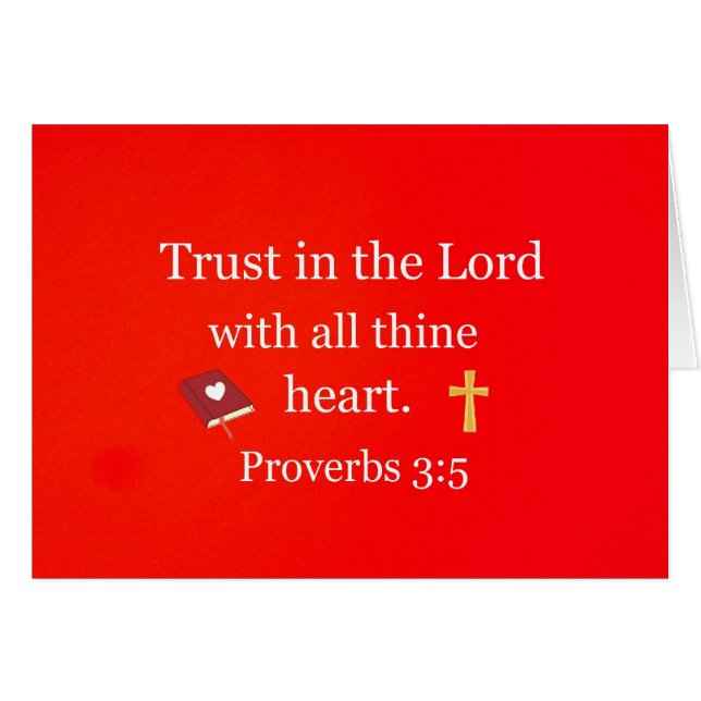 Proverbios 3:5 (Anverso (Horizontal))