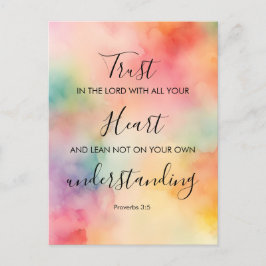 Proverbios 3:5 Tarjeta de memorización de versícul