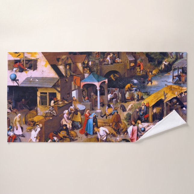 Proverbios de los Países Bajos, Pieter Bruegel, el (Toalla de baño)
