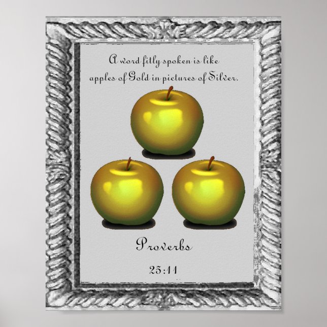 proverbios posters de verso biblia (Frente)