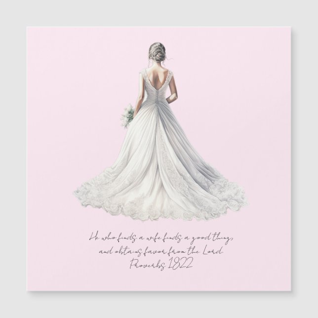 Proverbs 18:22 Wedding Greeting Card (Anverso)