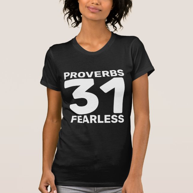 PROVERBS 31 Camisetas SIN MIEDO (Anverso)