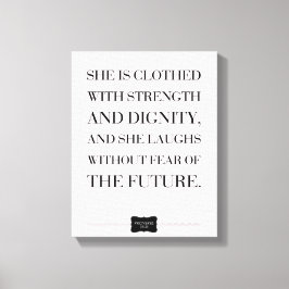 Proverbs Cita Nombre personalizado Lienzo envuelto