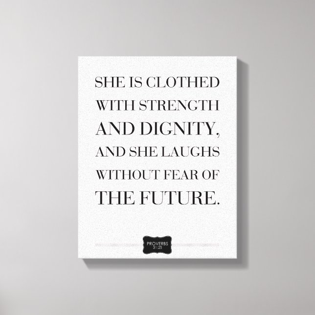 Proverbs Cita Nombre personalizado Lienzo envuelto (Anverso)