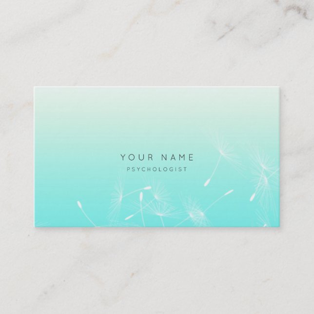 Próxima tarjeta de cita Dandelion Ocean Therapist (Anverso)