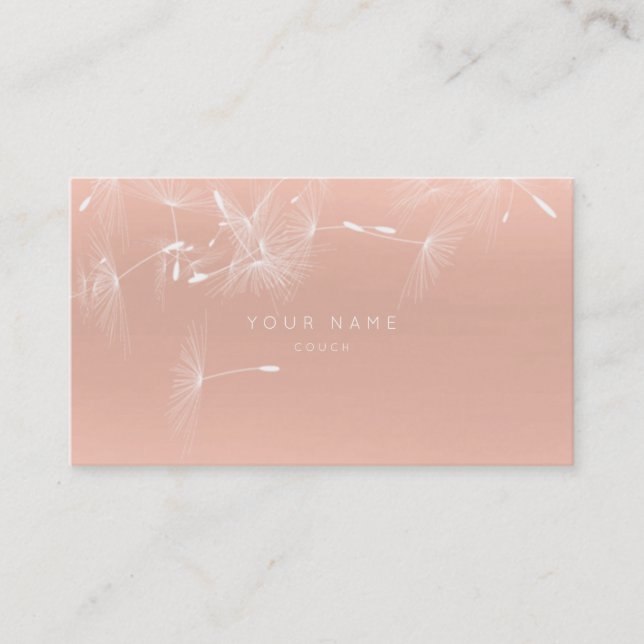 Próxima tarjeta de cita Dandelion Ombre Skinny Rub (Anverso)