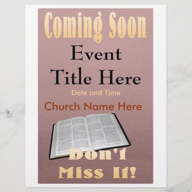 Próximamente Flyer Brown (Frente)