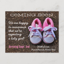 Próximamente, zapatos para bebés | Invitación de e