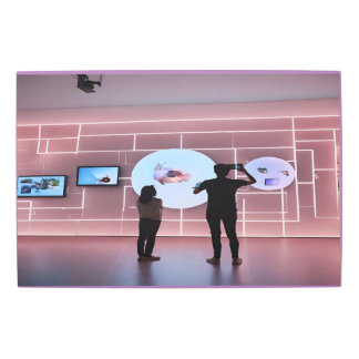 Proyección digital multimedia interactiva de arte