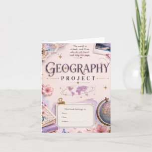 Proyecto de Geografía Personalizado invitación Vin