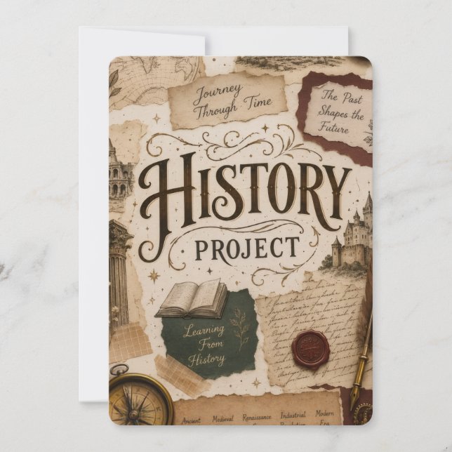 Proyecto de historia personalizada invitación | Vi (Anverso)