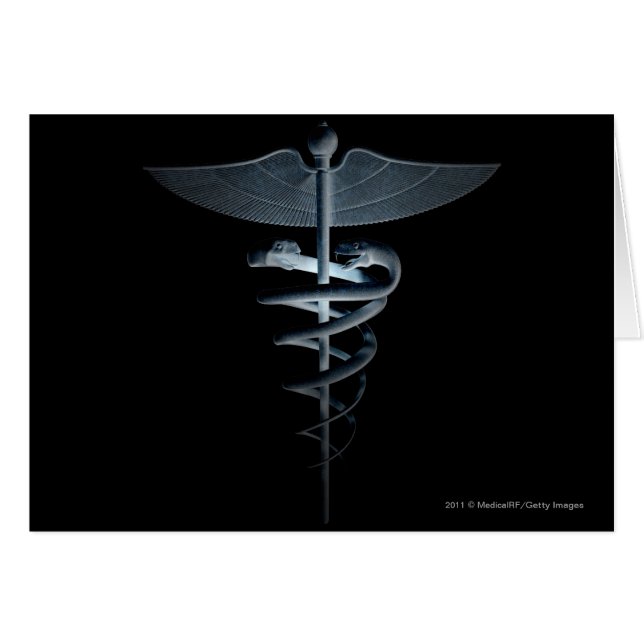 Proyector en un caduceo médico (Anverso (Horizontal))