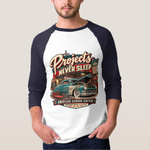 Proyectos Nunca Duermen – Camiseta de béisbol Vint