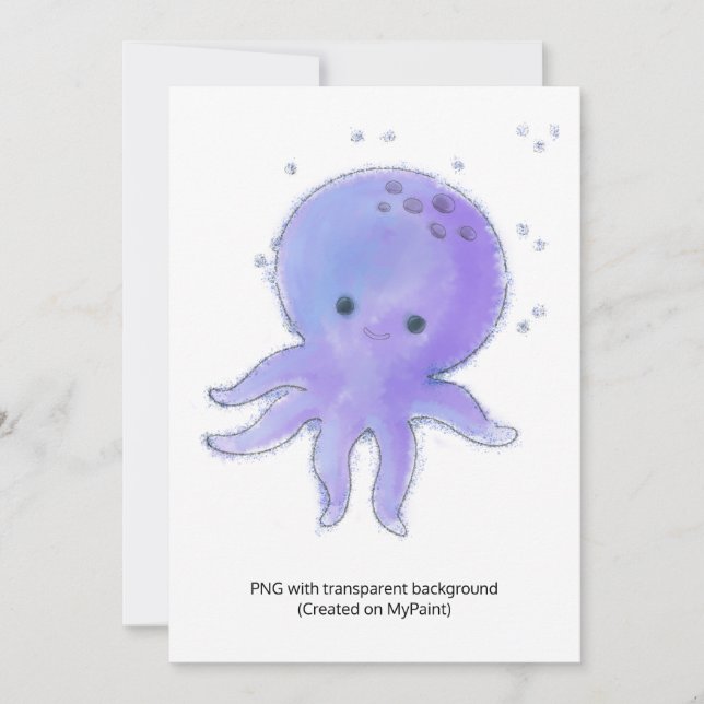 Prueba de la tarjeta de vacaciones plana MyPaint J (Anverso)