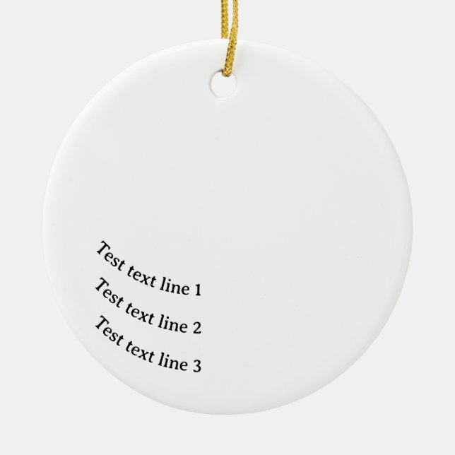 prueba de ornamento de texto curvo (Frente)