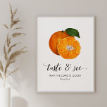 Prueba y ve la impresión de arte de la biblia de N<br><div class="desc">Esta sencilla y elegante obra de arte cuenta con naranjas pintados de época y una tipografía elegante que dice: "Saber y ver que el Señor es bueno". Añada un elegante toque de color a su cocina o comedor, junto con un recordatorio de la bondad de Dios. El color de fondo...</div>