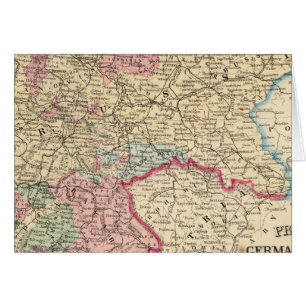 Prusia, mapa de Estados alemanes de Mitchell