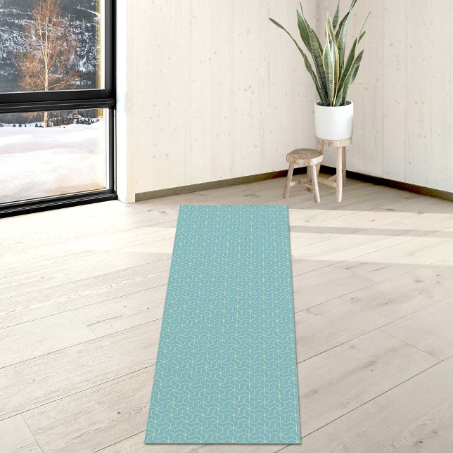 Prussian Cube Pattern Yoga Mat (Subido por el creador)