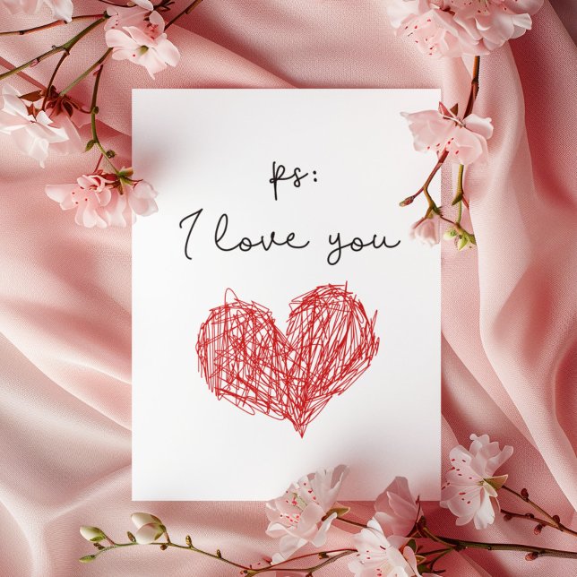 PS Te amo la tarjeta de El día de San Valentín del (Subido por el creador)