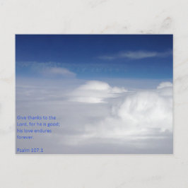 Psalm 107:1 Tarjeta de correo de guiones