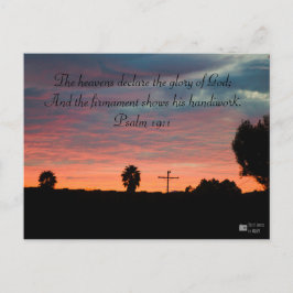 Psalm 19:1 Postales de atardecer