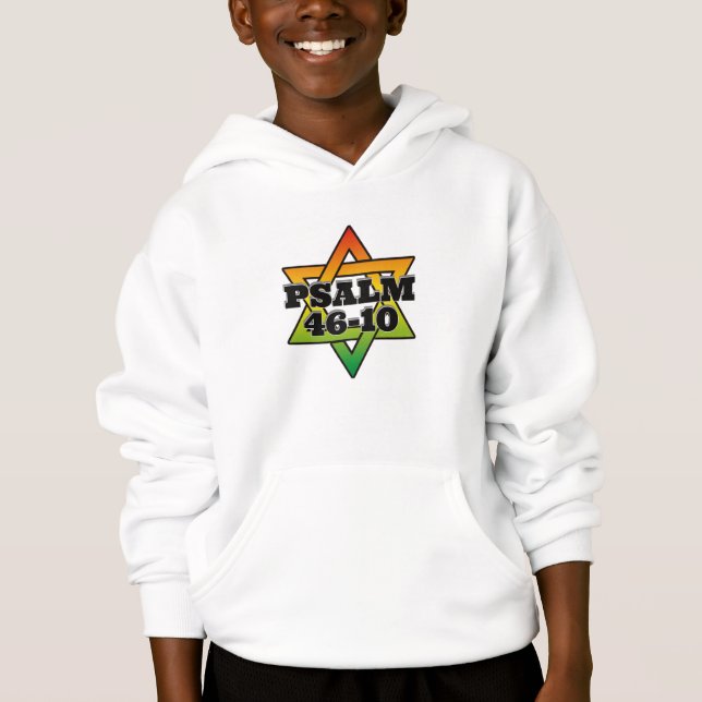 Psalm 46-10 - Sudadera con capucha para niños (Anverso)